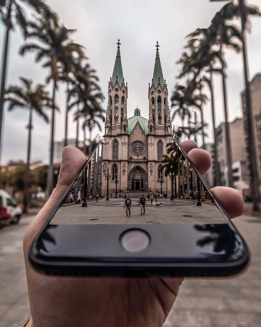 Catholic Cathedral. Sao Paulo - The photo, Brazil, Neo-Gothic, Architecture, iPhone