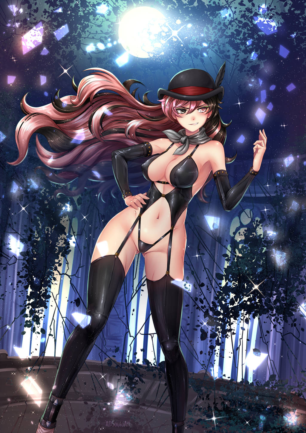 Neo politan - NSFW, RWBY, Adsouto, Neopolitan, Anime art, Anime, Serials, Not anime, Art, Longpost