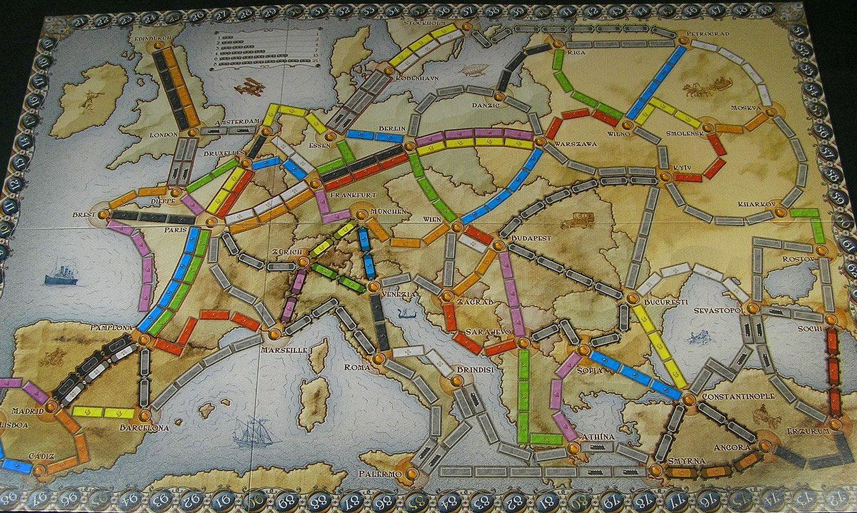 Board Game Niagara and Train Ticket (Europe) - My, Board games, Niagara Falls, Ticket to Ride