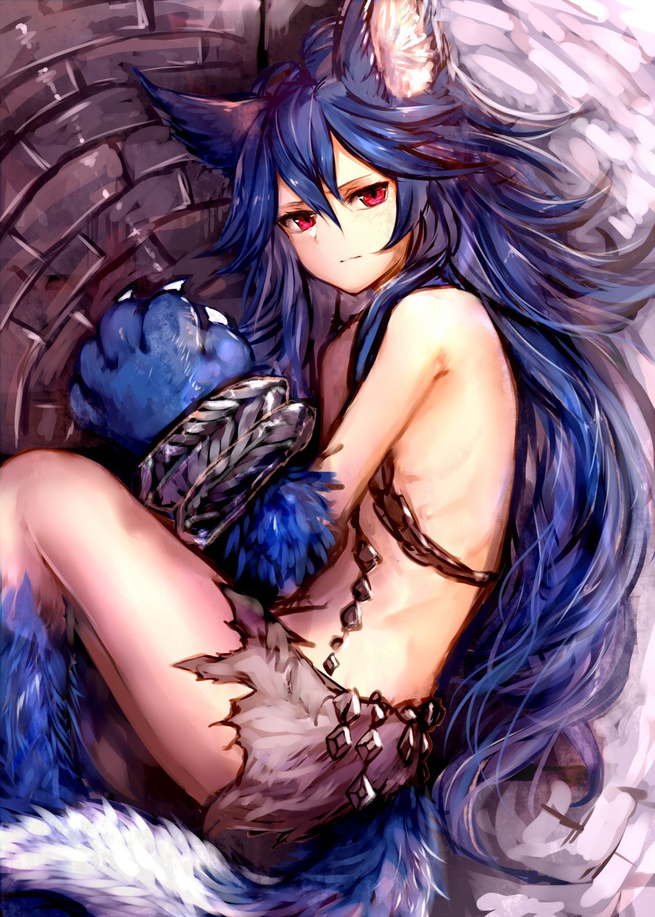 Fenrir - Anime, Anime art, Granblue fantasy, Shingeki no bahamut, , Animal ears