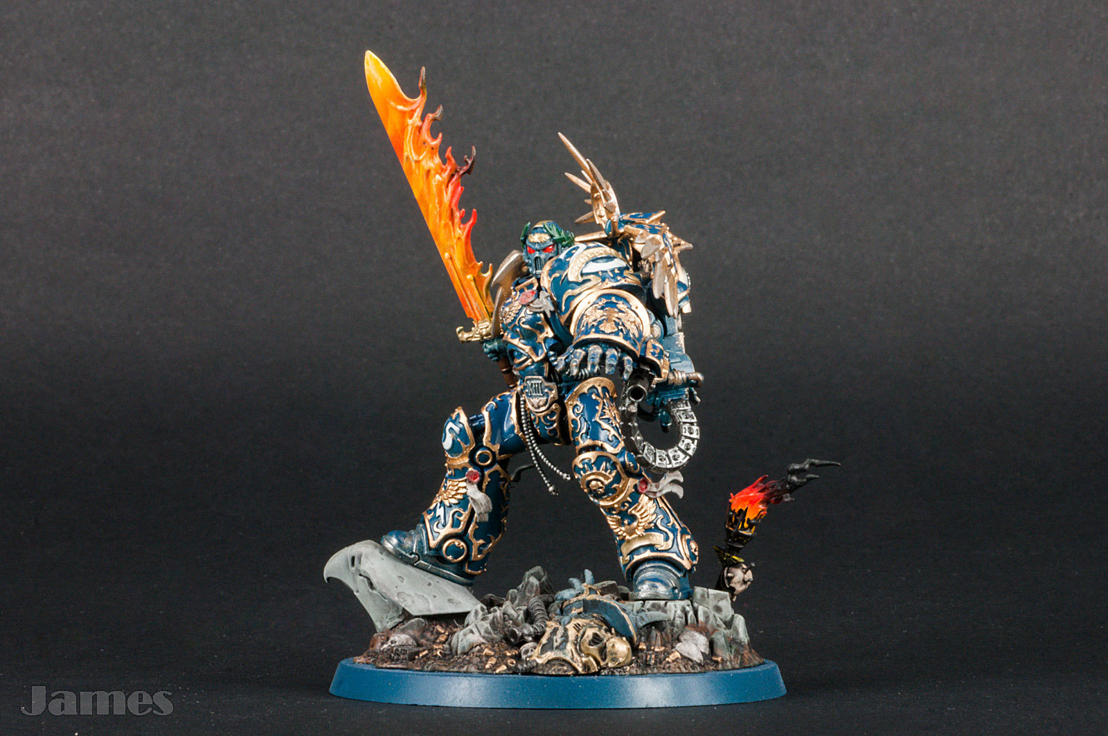 Roboute Guilliman - Моё, Стендовый моделизм, Roboute Guilliman, Warhammer 40k, Миниатюра, Космодесант, Ultramarines, Империум человечества, Длиннопост, Imperium