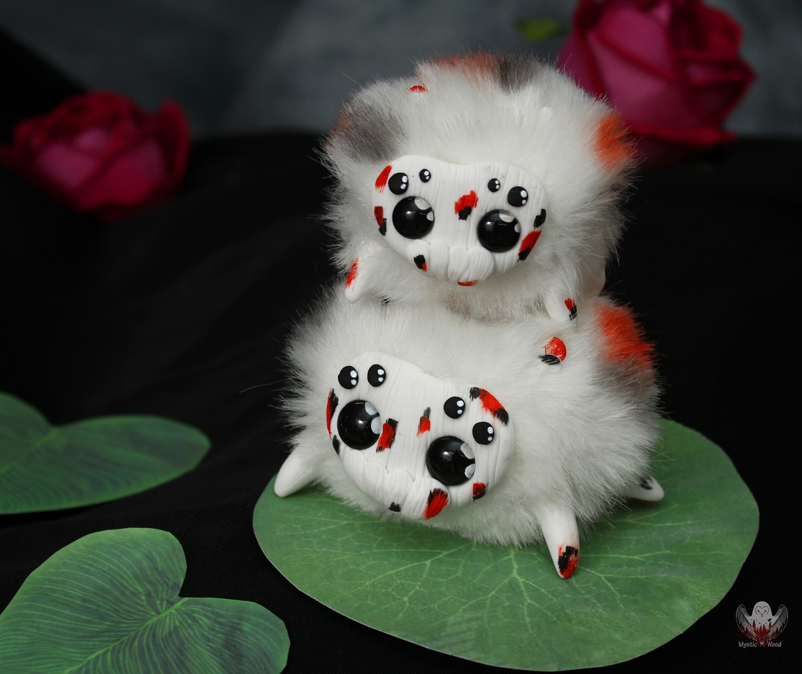 Koi spiders - My, Spider, Polymer clay, Needlework without process, Handmade, Koi carps, Longpost, With your own hands