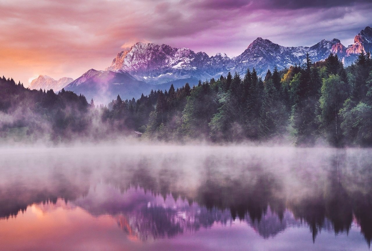 Good morning in Schwangau - Nature, The photo, Germany, Longpost