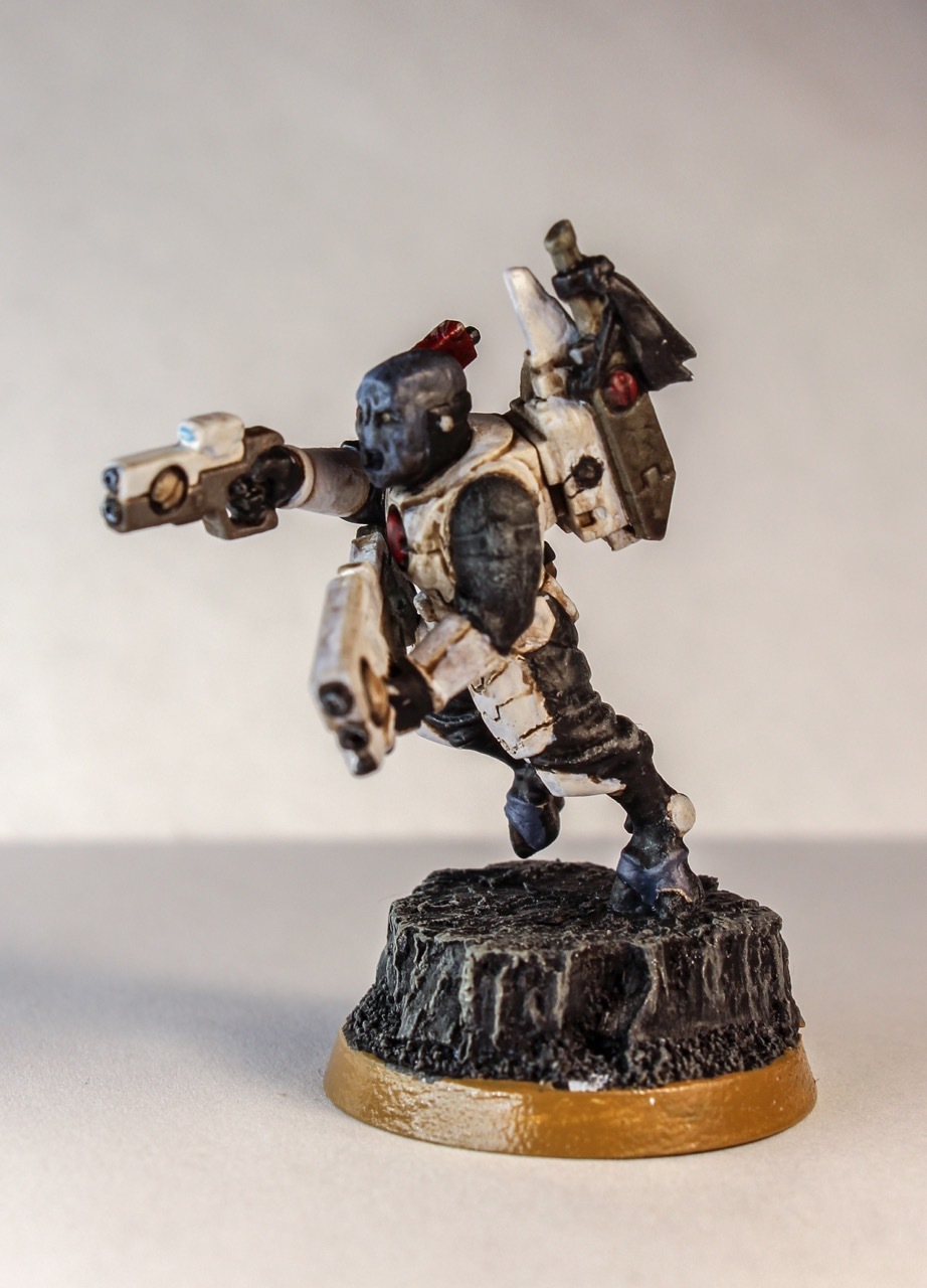 My first attempt at painting miniatures - My, Longpost, Warhammer 40k, Miniature, Painting miniatures, Wh miniatures