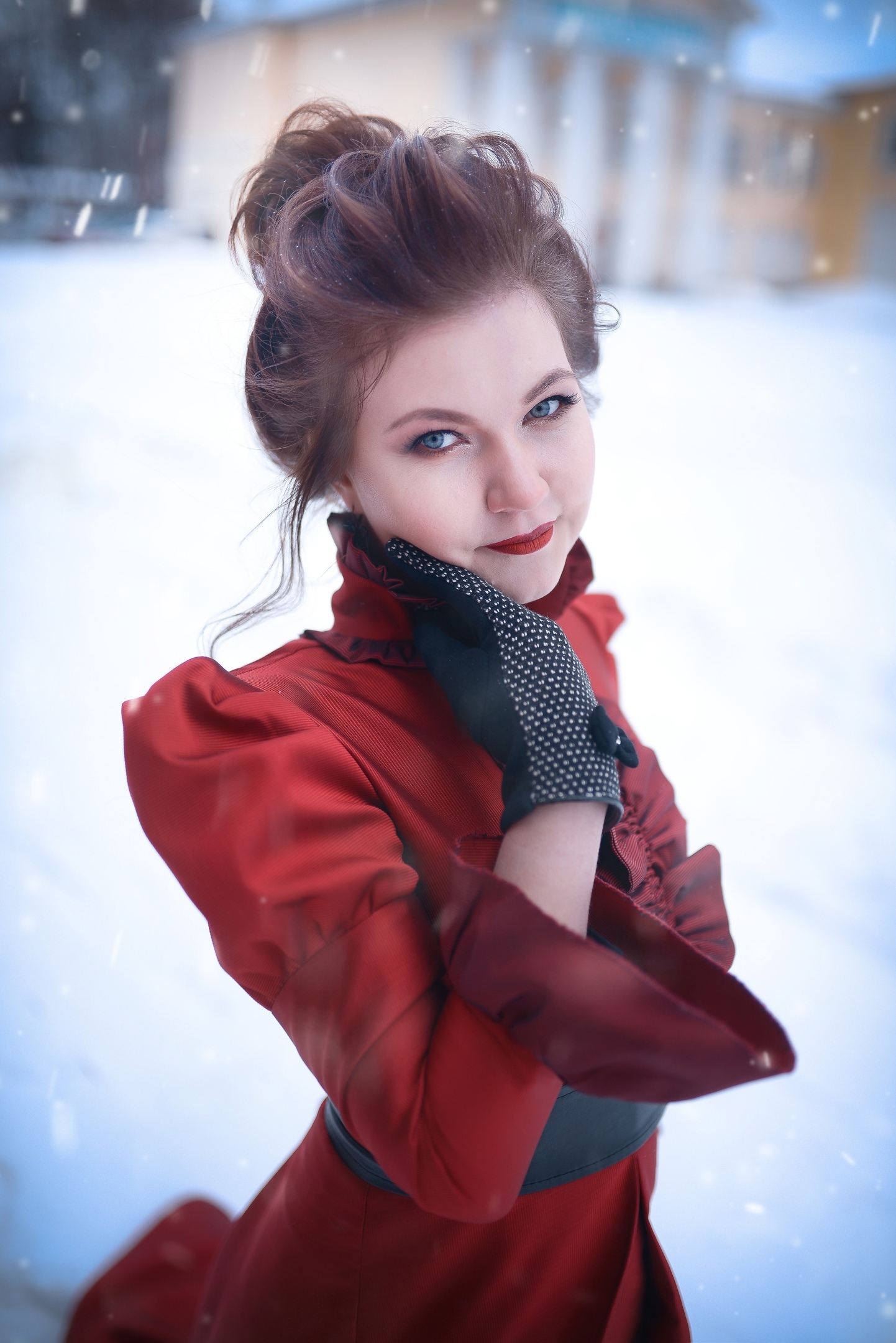 A simple winter photo shoot. - My, The photo, PHOTOSESSION, The dress, Winter, Longpost, League of photographers