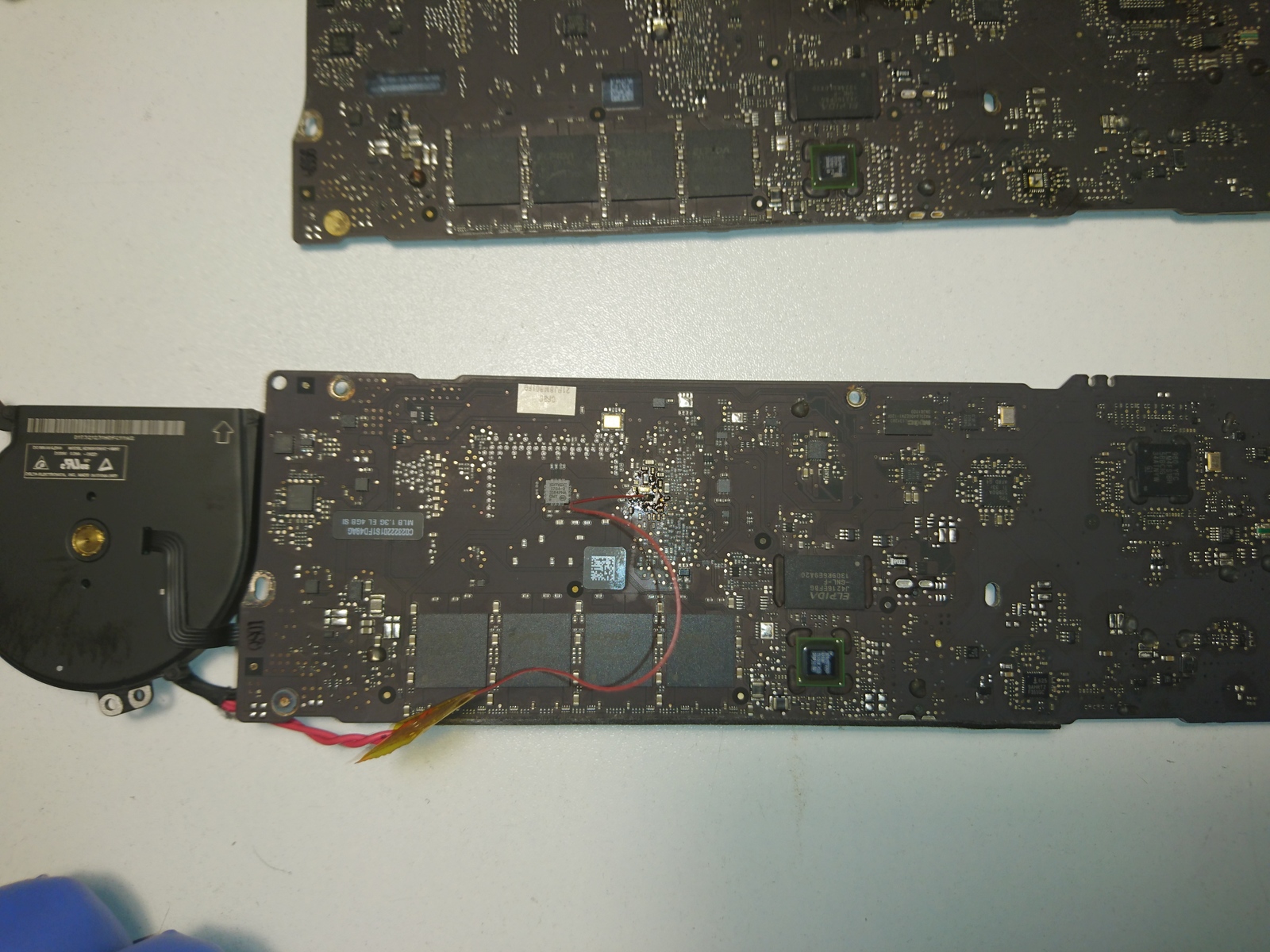 Burnt out 3.3V power on Macbook Air (13-inch, Mid 2013, A1466 EMC2532) - My, Laptop Repair, Macbook, Apple, Repair of equipment, Longpost