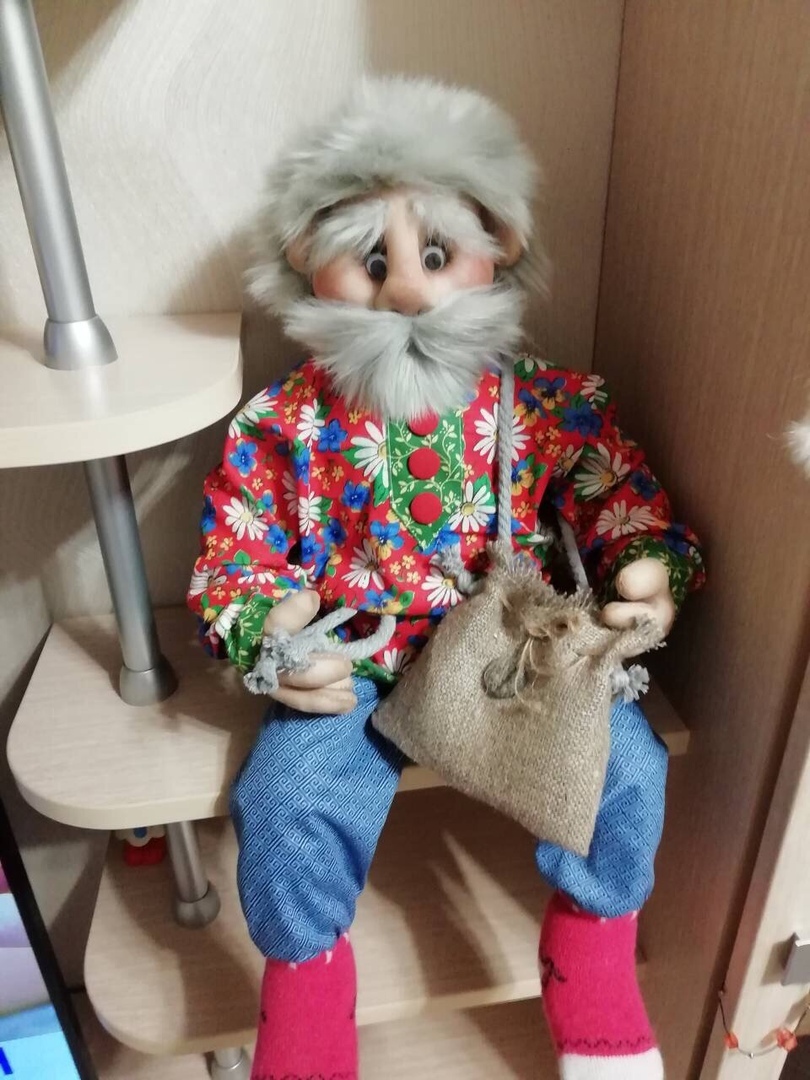 Handmade dolls, or my mother has golden hands - My, Handmade dolls, Interior doll, Longpost