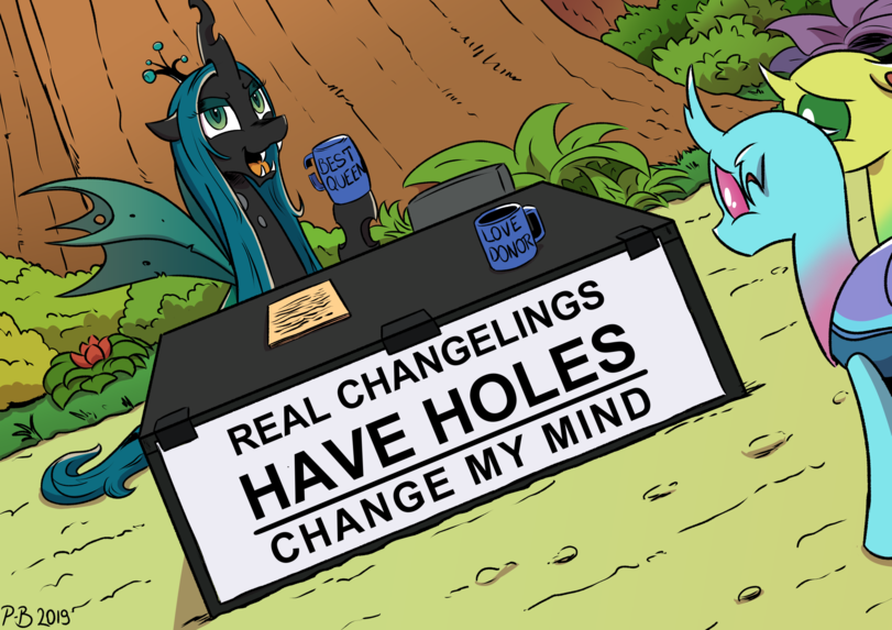 New election company Chrysalis. - My little pony, Queen chrysalis, Changeling, Changedling, Memes, Pony-Berserker