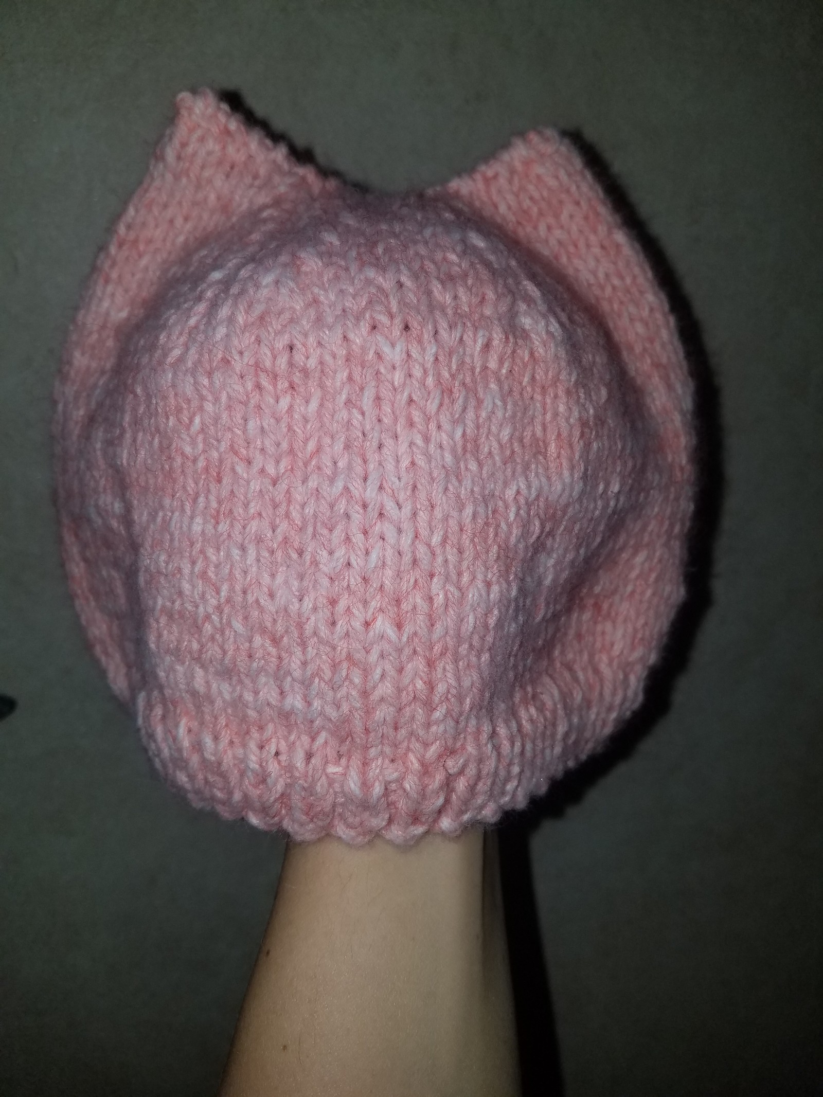 Cat hat - Just learning, Knitting, Cap, Knitting, Longpost, Studies