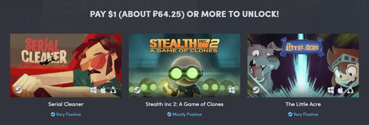 Humble Curve Digital Bundle - Humble bundle, Steam, Not a freebie, Longpost