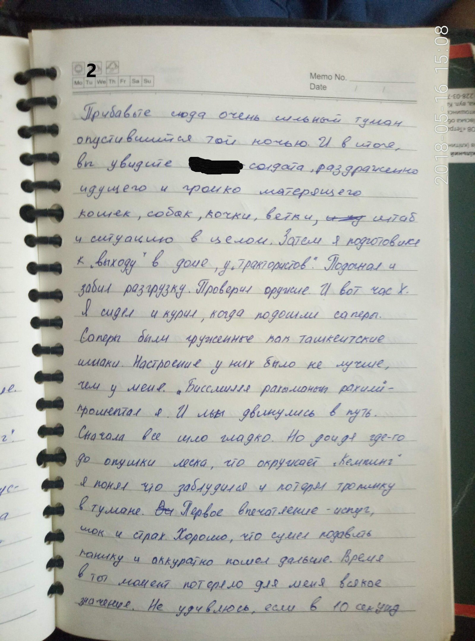 Отрывок из дневника. Не писатель ни разу. Прошу не судить строго. | Пикабу