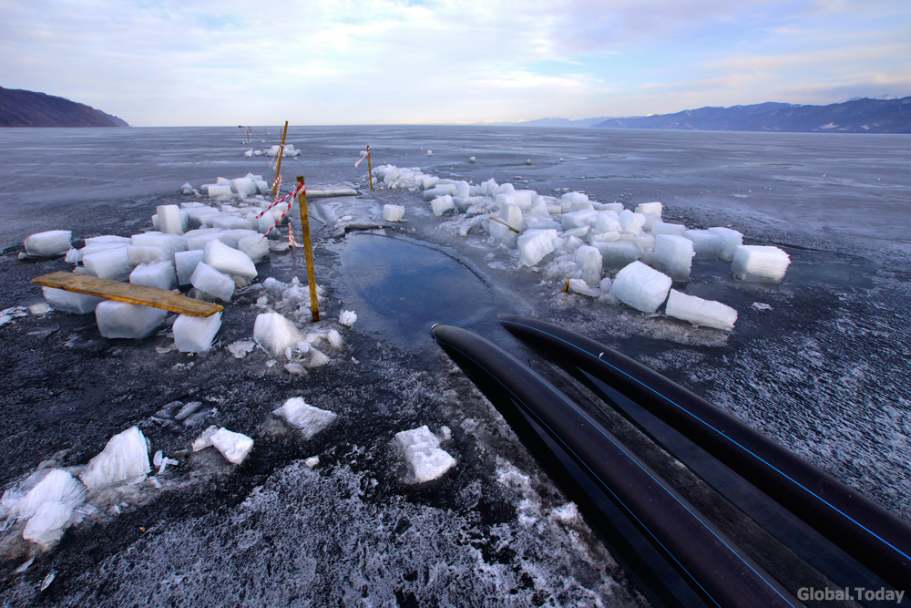 Chinese kite on Baikal. - My, Baikal, Kultuk, China, Politics, Irkutsk, Ecology, Economy, Russia, Longpost