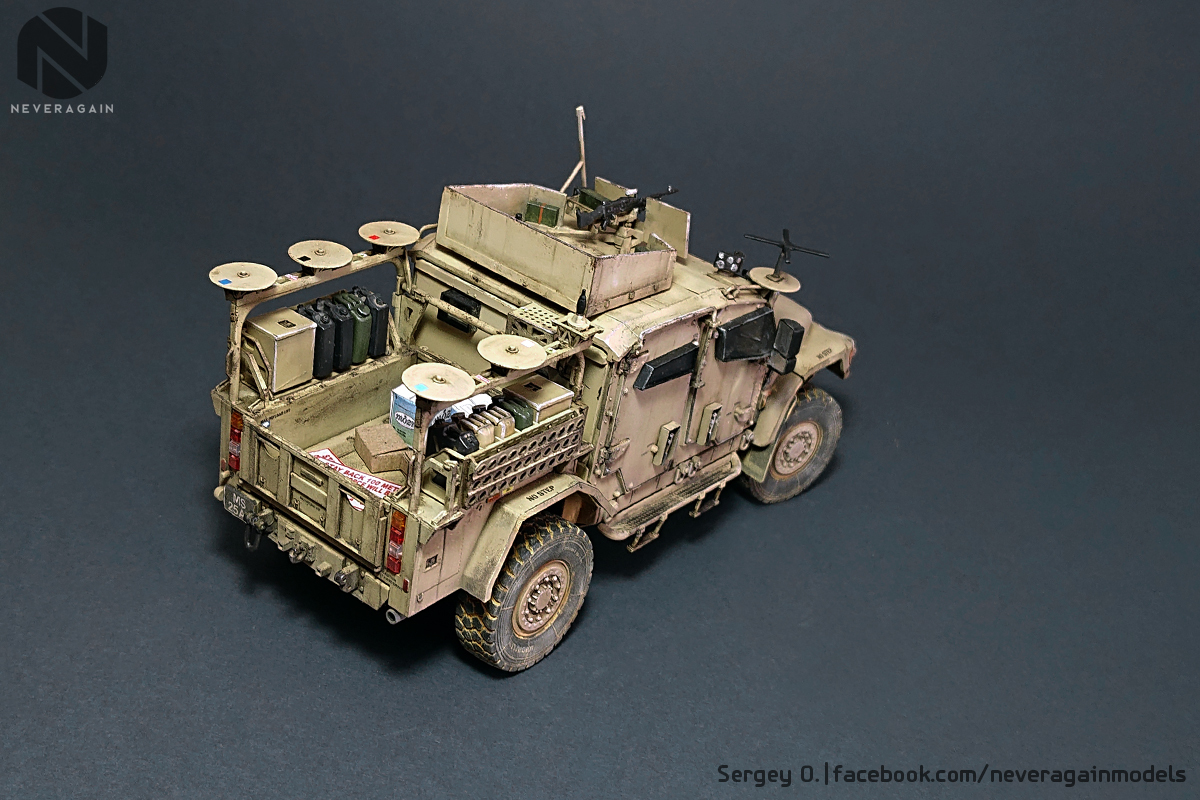 Husky British, armored, four-wheeled - My, Stand modeling, Scale model, 1:35, Armored car, Longpost