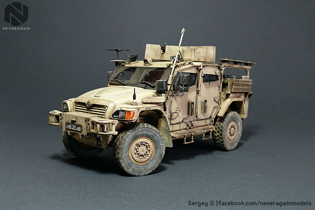 Husky British, armored, four-wheeled - My, Stand modeling, Scale model, 1:35, Armored car, Longpost