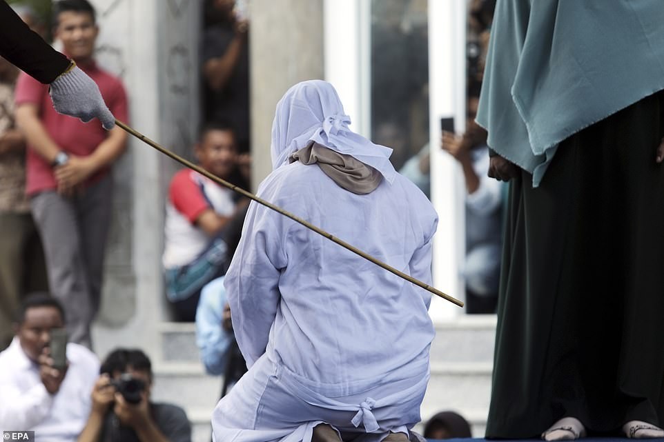 According to Sharia law - Indonesia, Shariah, , Punishment, Longpost, Flogging