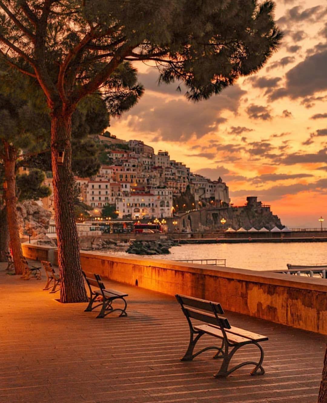 Evening on the coast - Amalfi, Amalfi Coast, Italy, The photo, Longpost