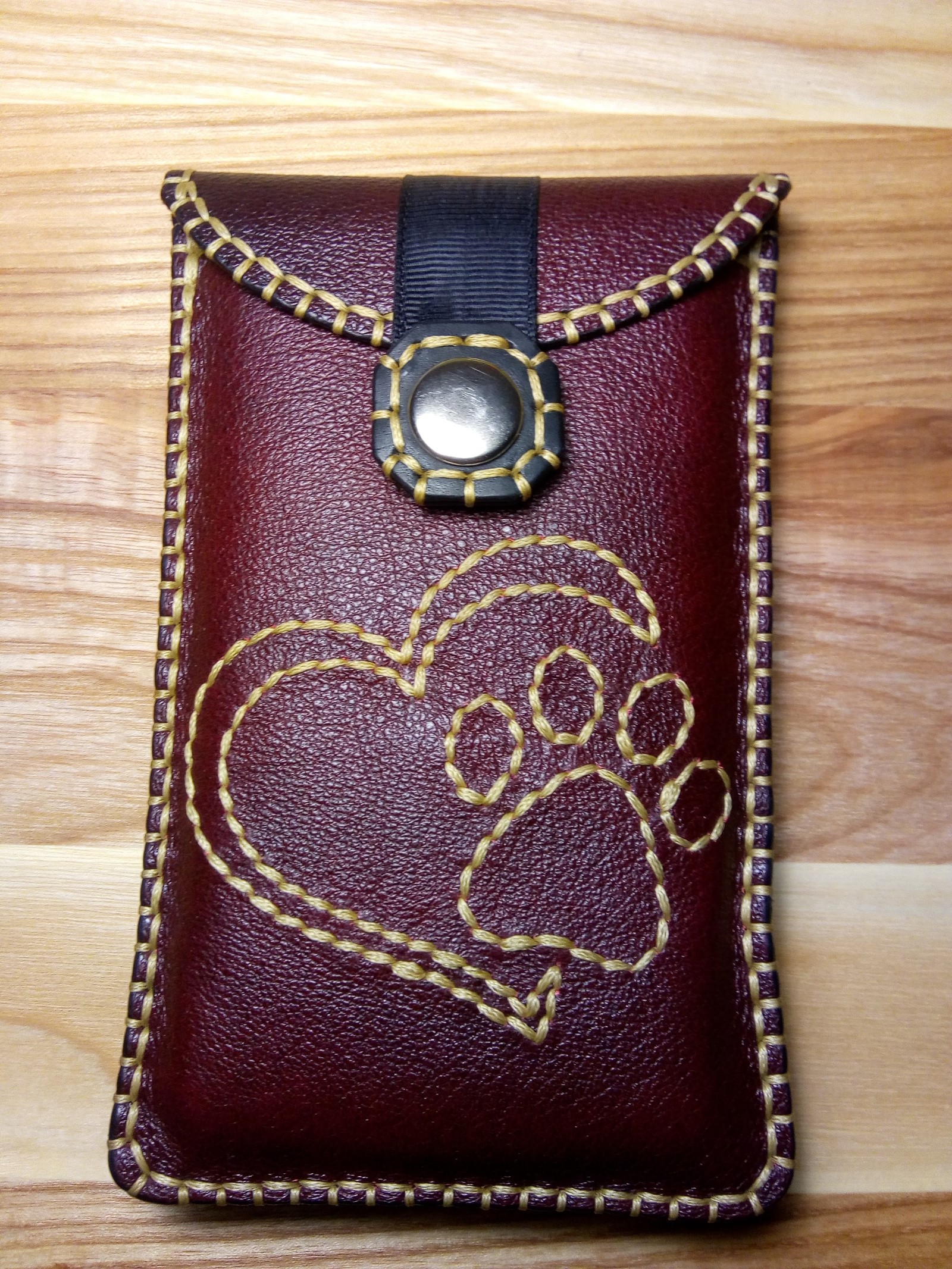 Leather case - My, With your own hands, Needlework, Longpost