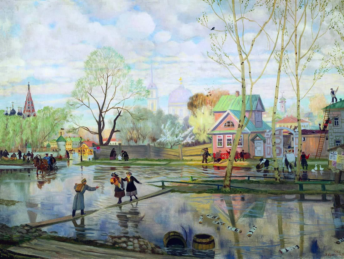 Spring in the paintings of Russian artists - Art, Painting, The culture, Artist, Spring, Painting, Canvas, Longpost