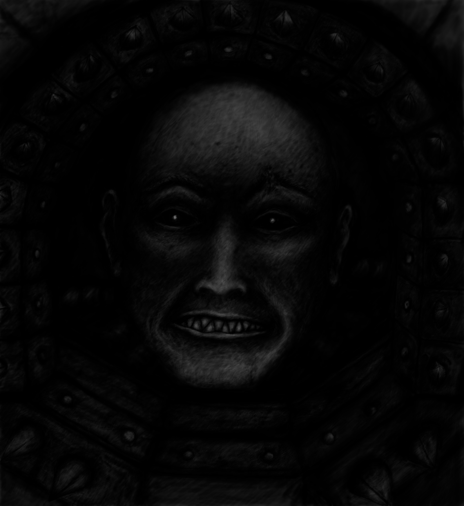 Carcharadon. - My, Digital drawing, Warhammer 40k, Space Marine, Wh Art