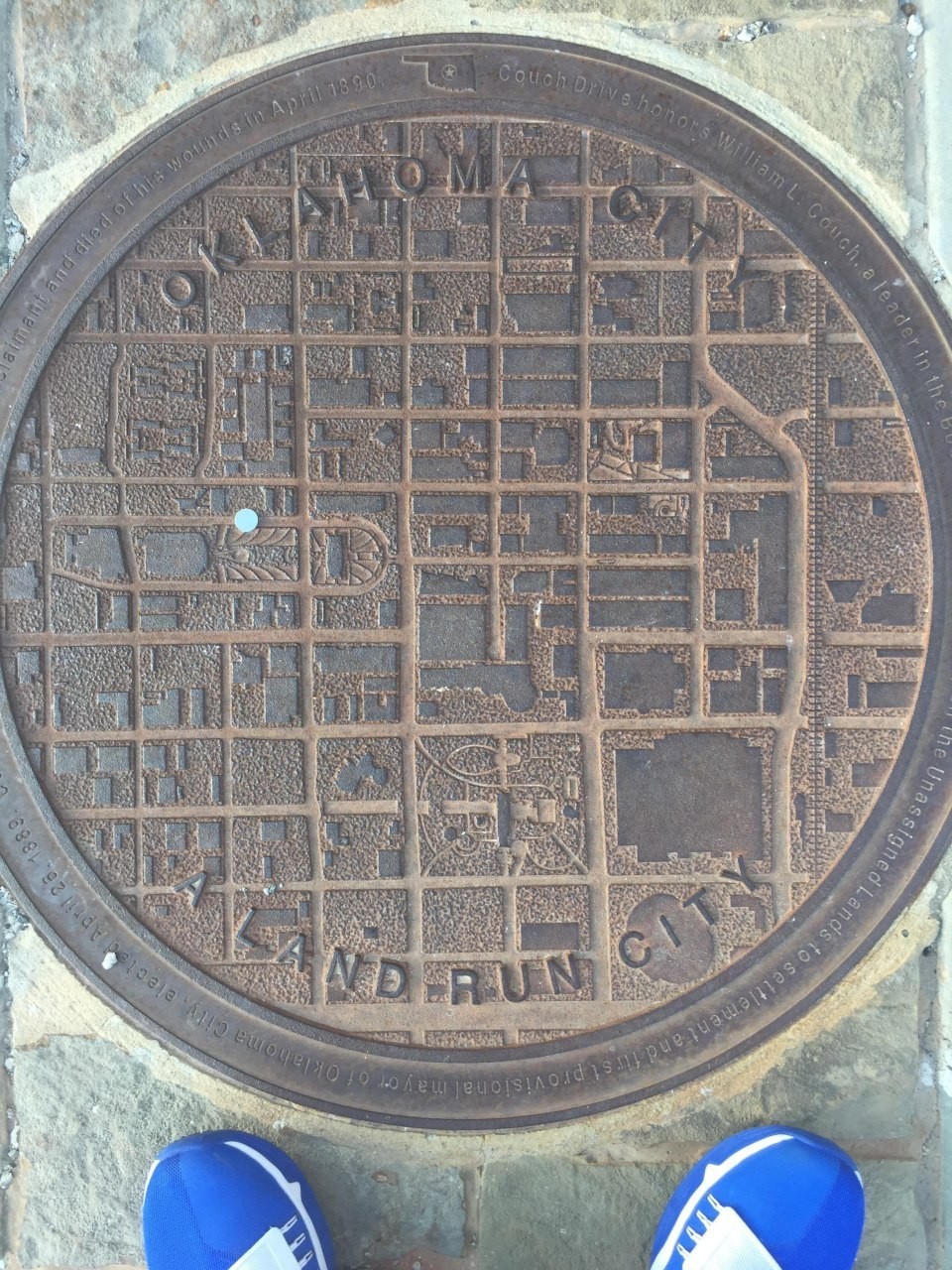 City map on a manhole - Town, Sewer hatch, Concept, Interesting