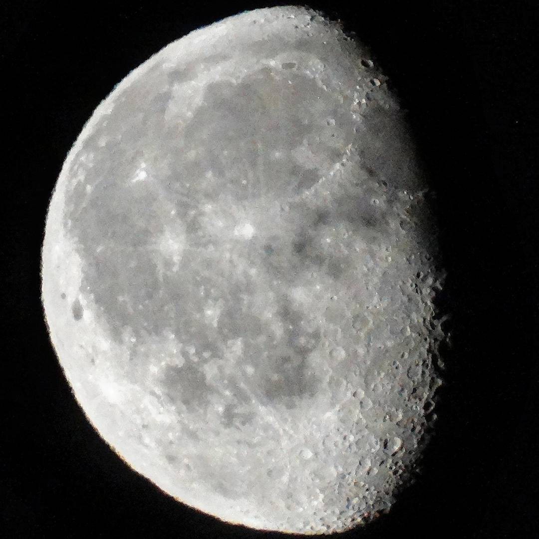 View from the window - My, moon, Zoom, The photo