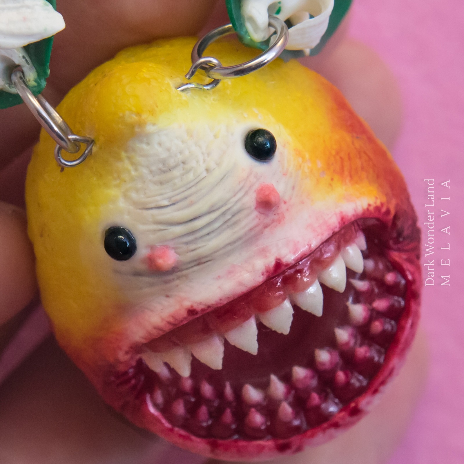 Shark Limonka) - My, Shark, Lemon, Polymer clay, Needlework without process, Longpost