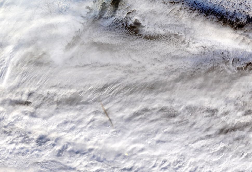 meteorite explosion over the Bering Strait - NASA, Meteorite, Explosion, Space, GIF, The photo