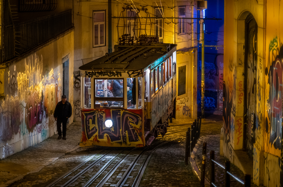 Tram in Lisbon - , 