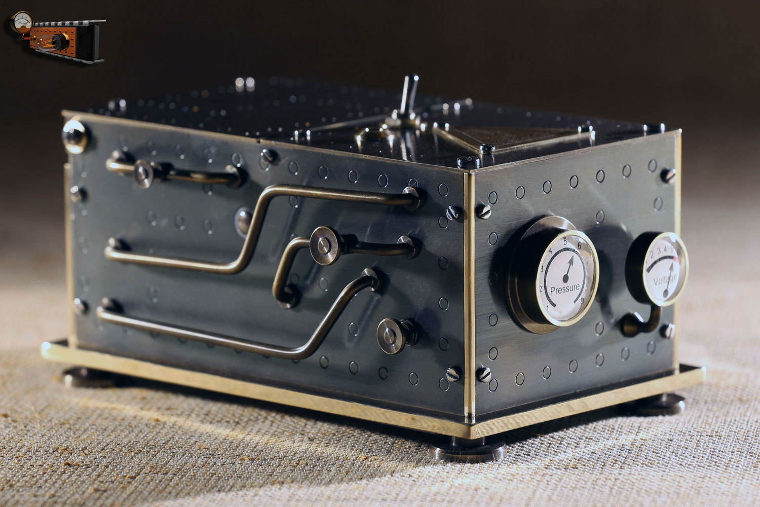 Useless steampunk box - My, Uselessness, Box, Steampunk, Video, Longpost