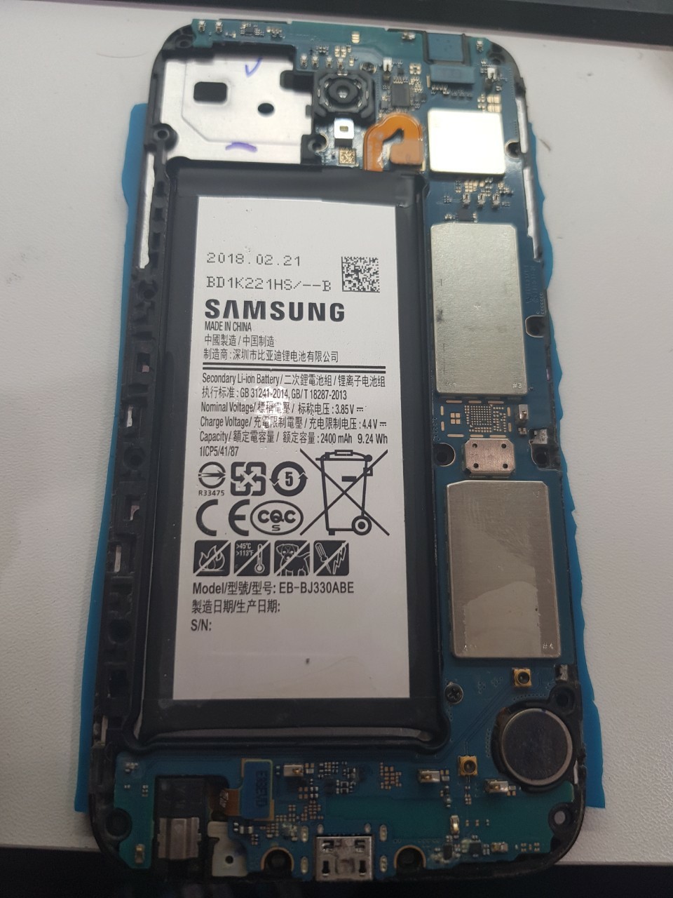 Samsung J330 repair - My, Ulyanovsk, Repair of equipment, Samsung, Ремонт телефона, Longpost