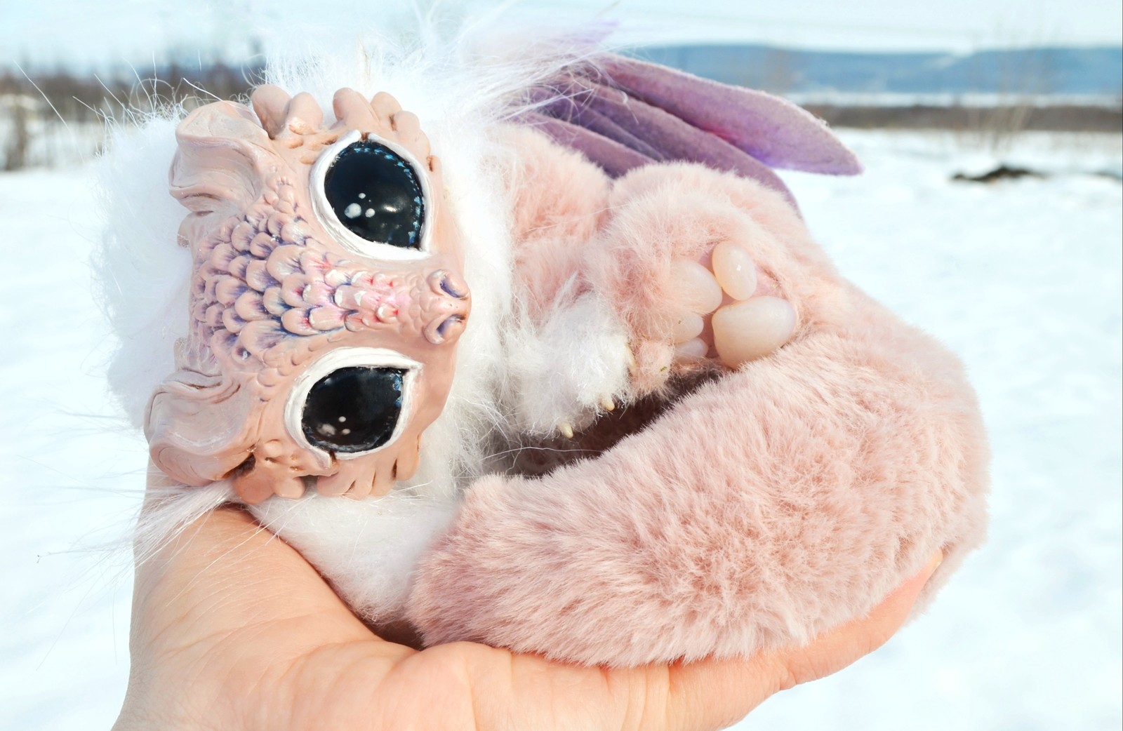 Marshmallow - My, Polymer clay, The Dragon, Handmade, Soft toy, Author's toy, Longpost