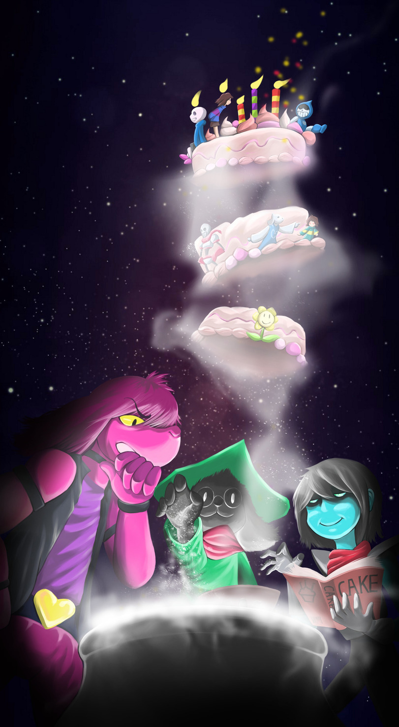 Interdimensional Cake - Deltarune, Undertale, Crossover, Alltogether