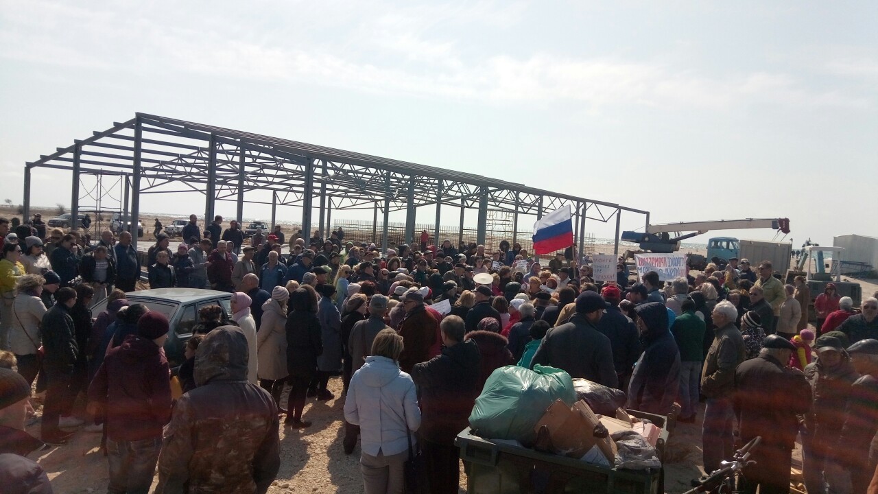 Shrimps instead - KAZANTIPA - Crimea, Popovka, Kazantip, Black Sea, Longpost, Shrimps, Protest, Construction, Video