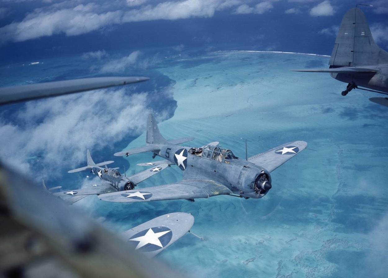 Douglas SBD-2 Dauntless. Fearless and slow death for the samurai fleet. - Airplane, Bomber, , Longpost