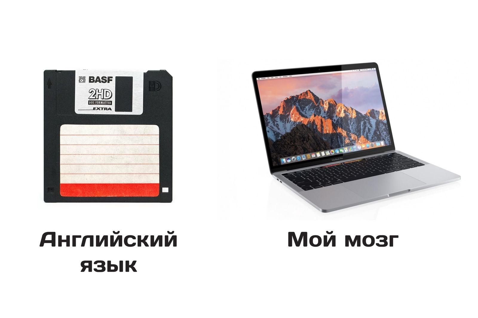 Новость №806: Оказалось, что английский язык можно уместить на дискету - Моё, Образовач, Наука, Комиксы, Юмор, Новости, Английский язык