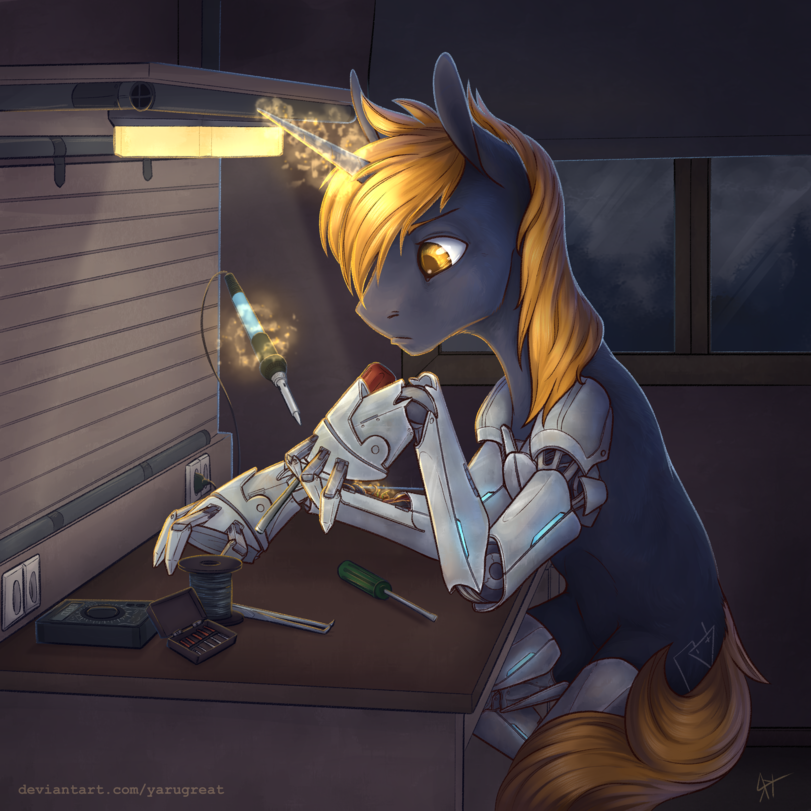 cyber hooves - My little pony, Original character, Fallout: Equestria, Yarugreat
