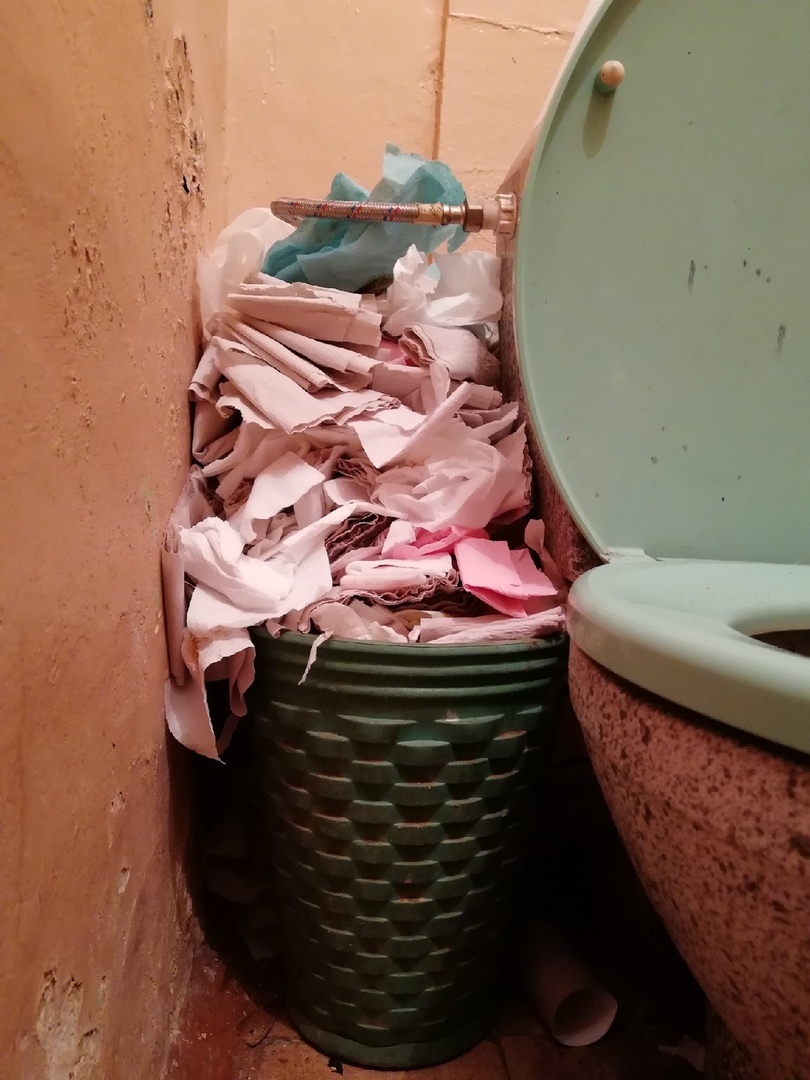 When the schedule plan fails... - My, Letter, Bin, Dormitory, Toilet, Toilet paper