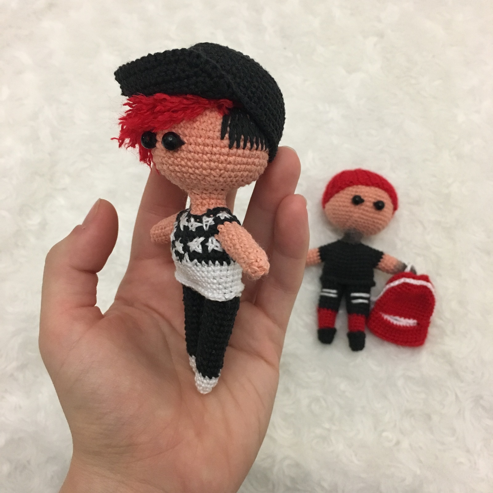 Dedicated to Twenty One Pilots fans - My, Twenty one pilots, Knitting, Amigurumi, With your own hands, Toys, Knitted toys, Longpost