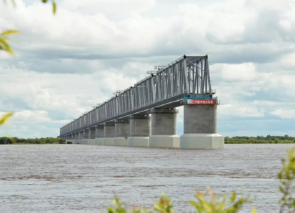 Railway bridge Russia-China in Novoleninsky in the Jewish Autonomous Region - Bridge, Russia, China, Economy