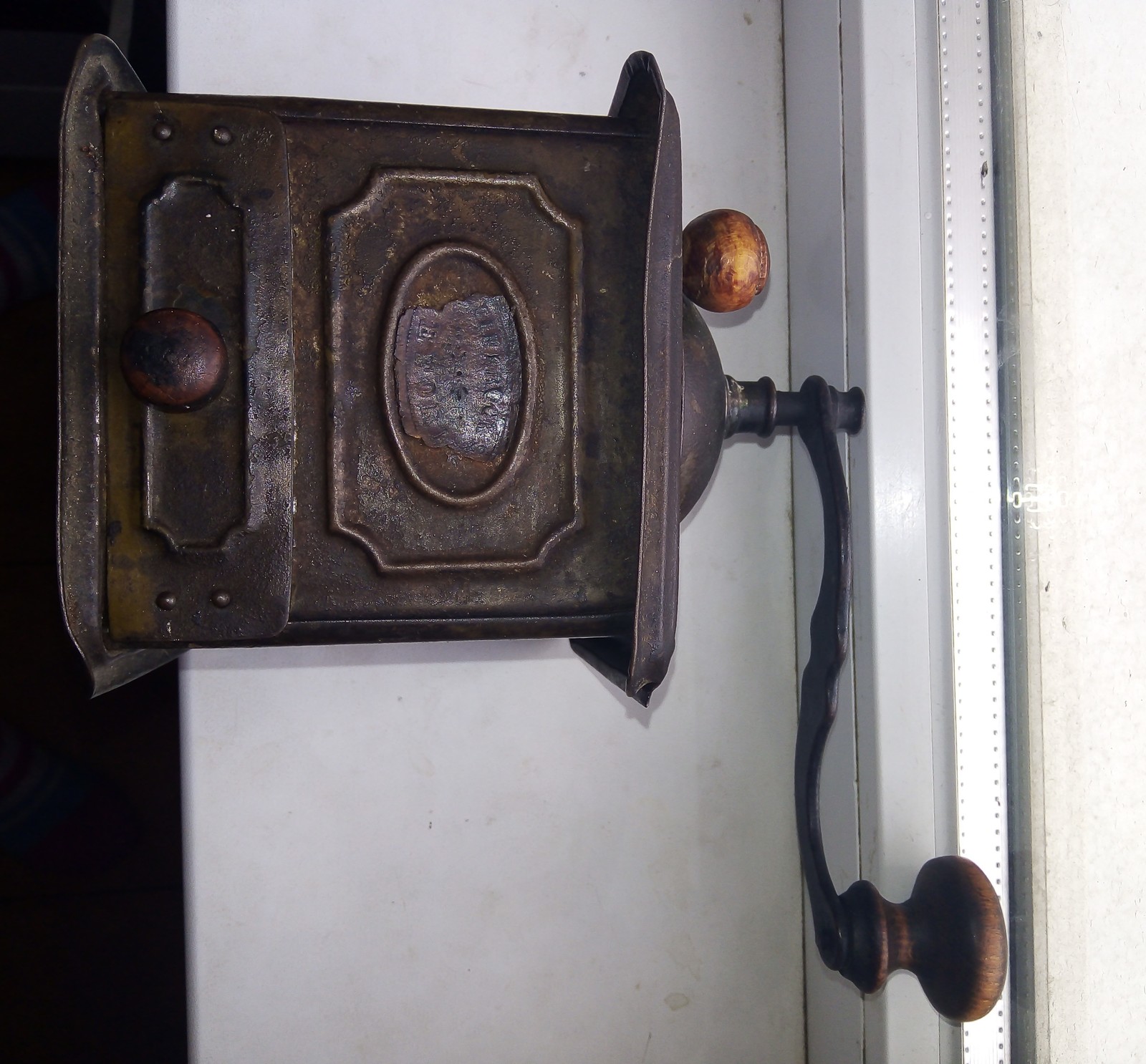 Antique coffee grinder. - My, Coffee grinder, Old stuff, Antiques, Longpost