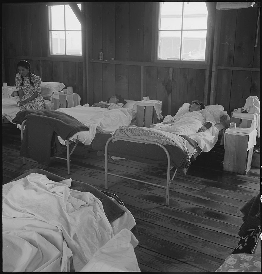 Japanese life in internment camps. 