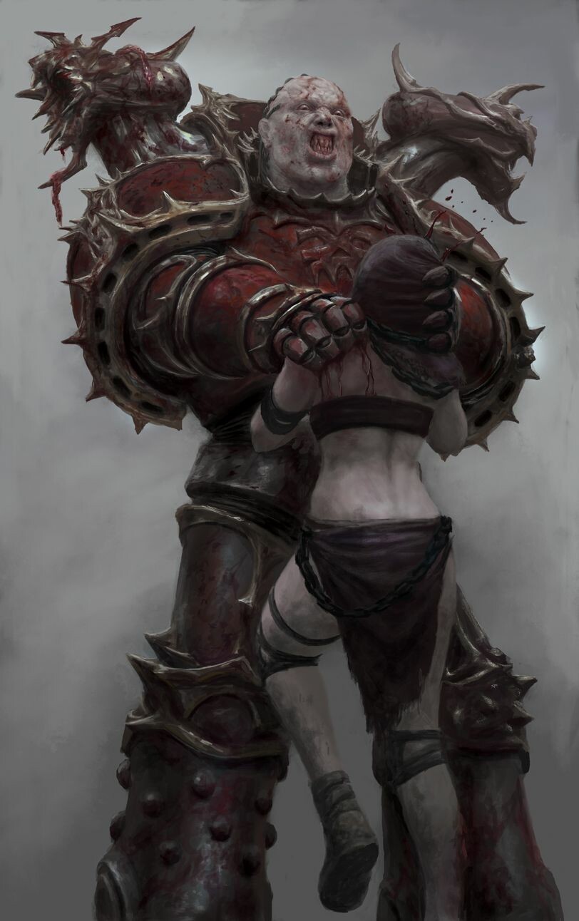 Continuation. - Warhammer 40k, Wh Art, Chaos space marines, Adepta Sororitas, Sister repentia