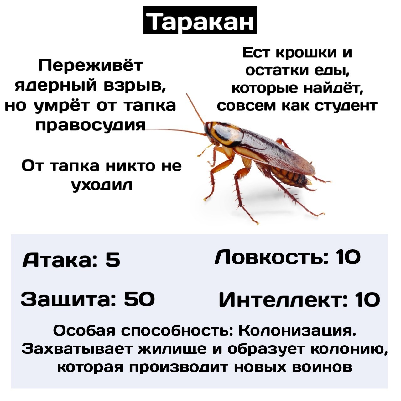Как призвать тараканов
