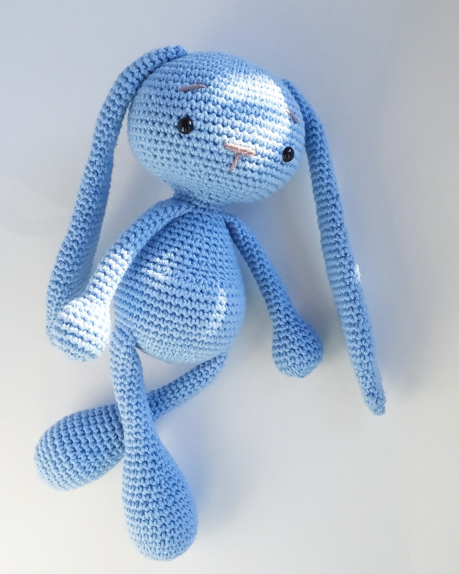 Sunny bunny - My, Knitted toys, Crochet, , Hare, Knitting