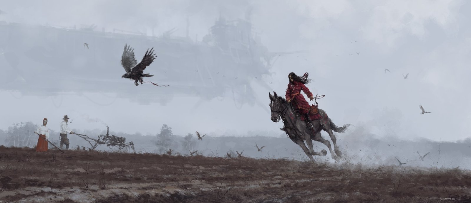 Художник Якуб Розальски (Jakub Rozalski) и его стимпанк - Художник, Стимпанк, Якуб Розальски, Арт, Длиннопост