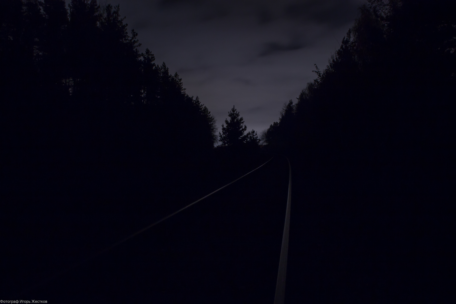 Railroad at night. - My, The photo, Photographer, Night, Railway