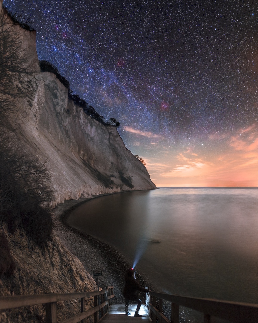 Under the darkest skies in Denmark. - The photo, Sky, Night, beauty of nature, Photoshop