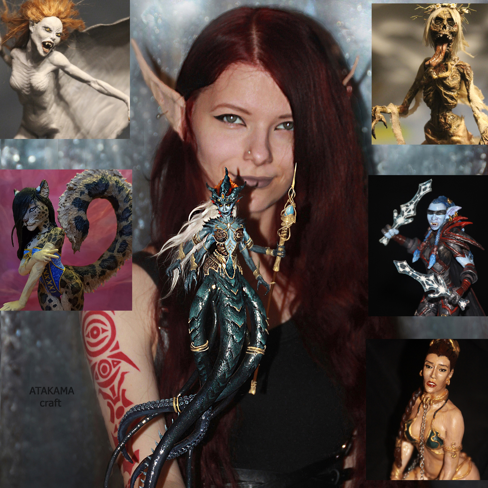 What started my work and a bit about me (2) - My, Ooak, Handmade, Figurine, Longpost, Fantasy, Just learning, Learning to draw, Fan art, Figurines, Studies