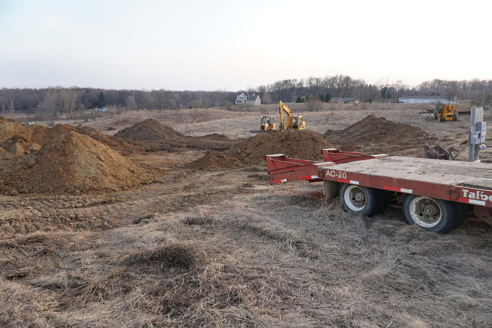 American building. Preparing and pouring the foundation for the frame - My, USA, America, American carcass, Building, Michigan, , Video, Longpost