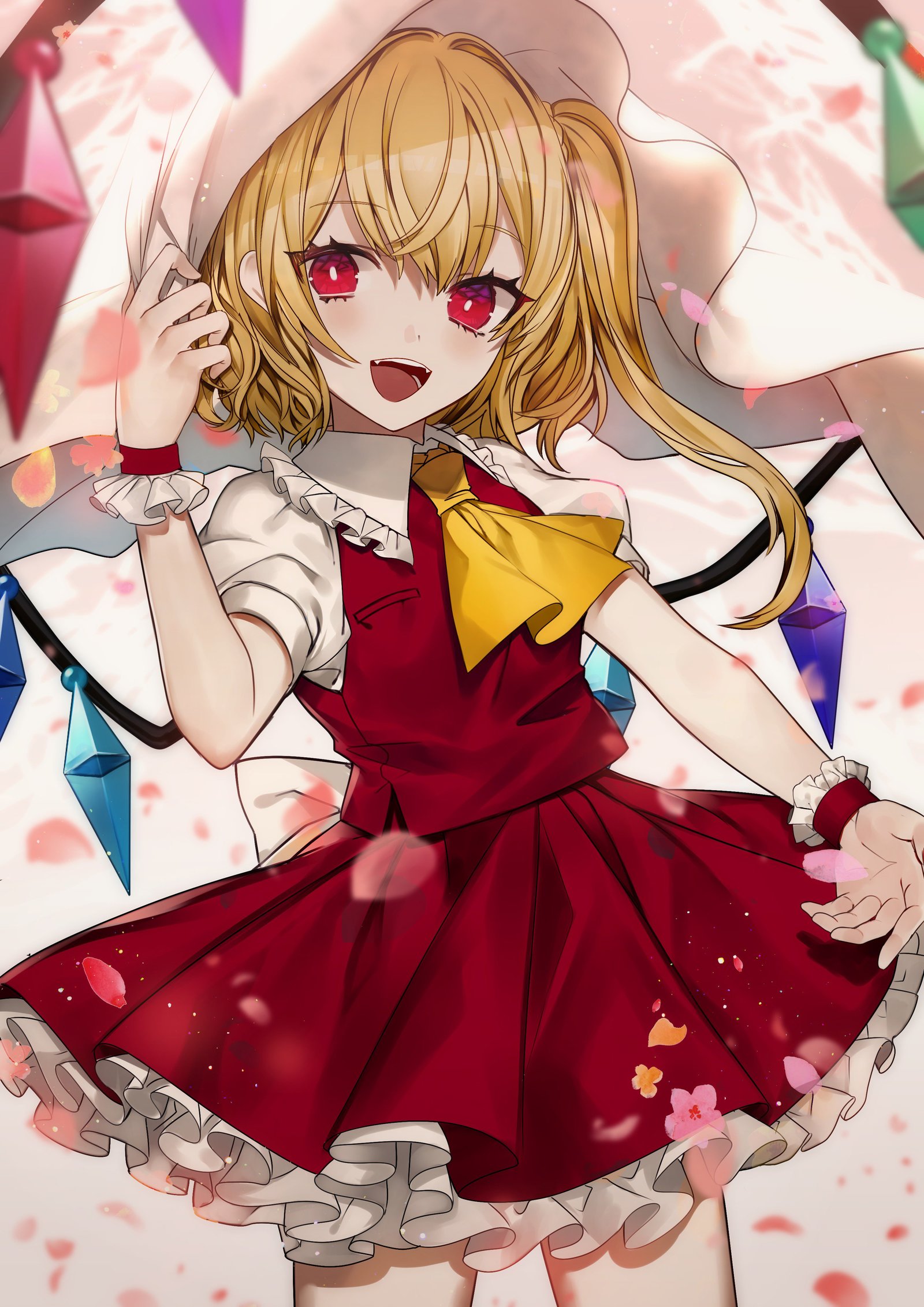 Flandre scarlet - Touhou, Anime art, Anime, Flandre scarlet, Daimaou ruaeru